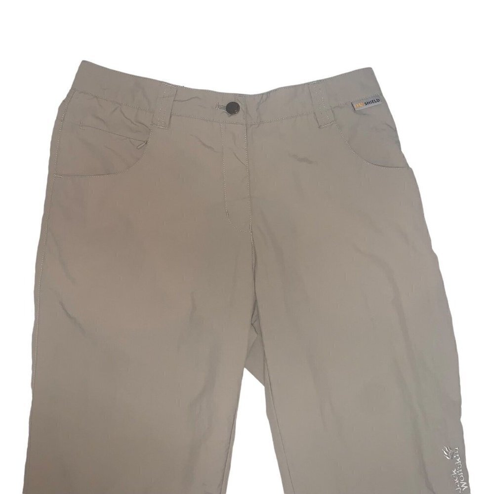 Jack Wolfskin Women's S Small Hiking Pants Capri Length Quick Dry w. UV Shield - Picture 2 of 8